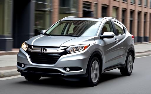 A silver Honda HR-V SUV
